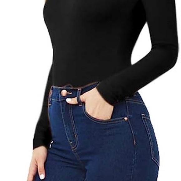 Long Sleeve Scoop Neck Tunic Tee - Picture 4 of 14